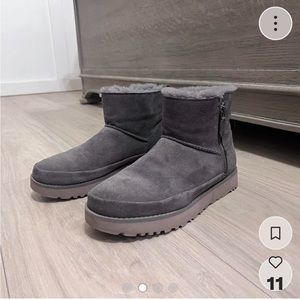 Women’s grey short Ugg boots